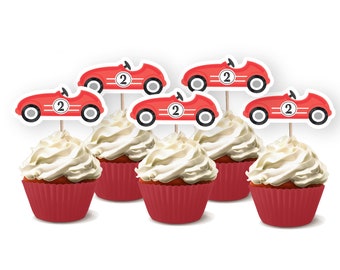 Two Fast Two Curious Cupcake Toppers, Printable Cupcake Toppers, race car Cupcake Toppers, 2nd two fast Birthday, racecar Party Cupcakes, A2