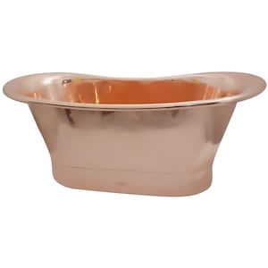 Freestanding Antique Copper Freestanding Bathtub | Polished Copper bathtub - new, unused | Antique Real Copper Bathtub