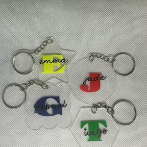 Personalized first name keychain