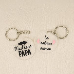 Mom & Dad Keychain