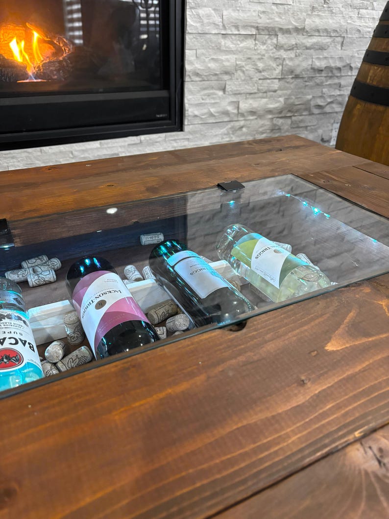 LionWoodWorksCom Whiskey Barrel Coffee Table - Thumbnail 5