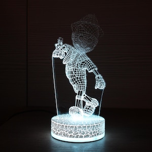 Pinocchio Night Light Pinocchio Nose Bedside Lamp 3D Night Lamp 3D Night Light Children Light 3D Illusion LED Lamp Gift Idea