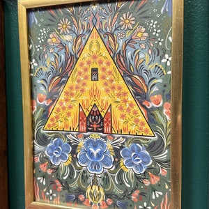 MIDSOMMAR 1 scandi folk art original 5x7 digital print
