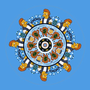 HELL TOUPEE snake jailbird sticker 3” ditsy flower bully  waterproof bottle car mandala cartoon