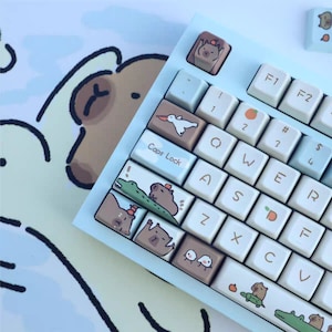 Capybara 138 Keycaps Set | MDA Profile | PBT Molded for MX Style Switches