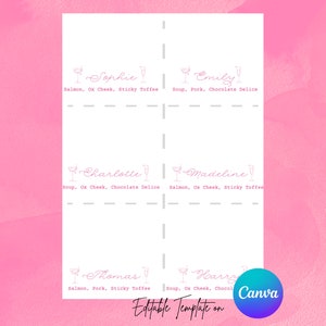 Tarjetas de lugar minimalistas, tarjetas de nombre, tarjetas de nombre imprimibles, tarjetas de nombre plegables, tarjetas de mesa modernas, nombres de lugares modernos, plantilla de tarjeta de lugar