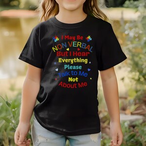 Youth Autism Awareness Shirt Support Autism Acceptance T-Shirt Autism Inclusion Non Verbal Autism Support Special Needs Acceptance Awareness
