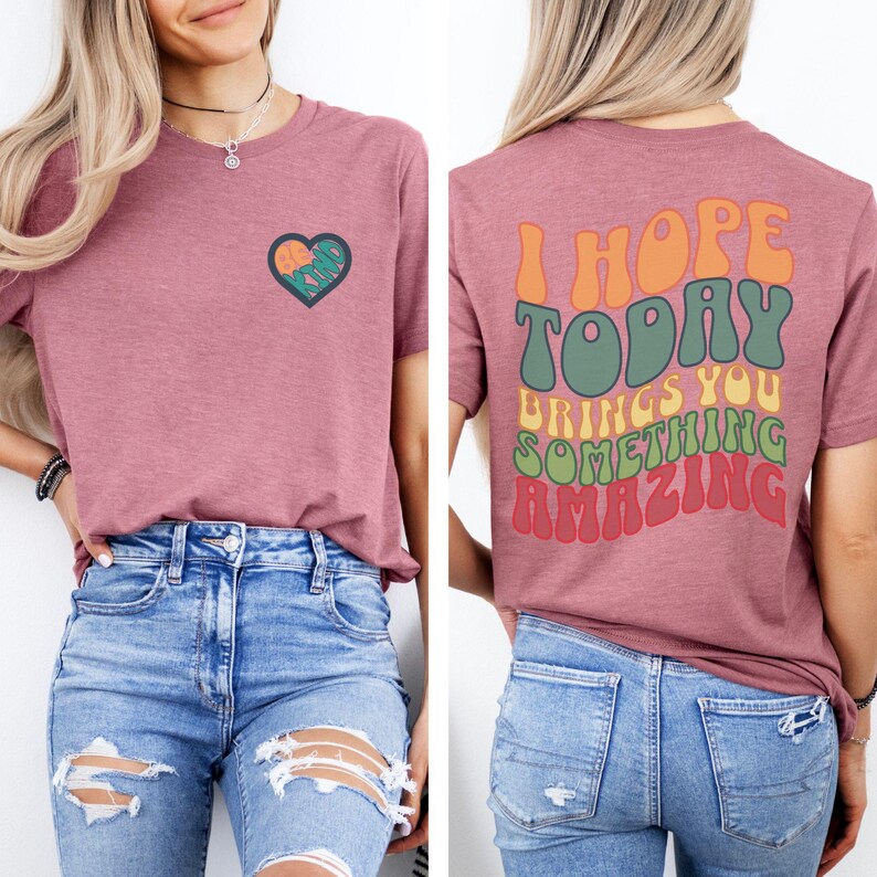 Süß sein Sie nettes T-Shirt, Retro Vibes T-Shirt, Freundlichkeit zählt T-Shirt, positive Vibes T-Shirt, inspirierendes T-Shirt, verbreiten Freundlichkeit Shirt, Heather Mauve