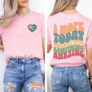 Süß sein Sie nettes T-Shirt, Retro Vibes T-Shirt, Freundlichkeit zählt T-Shirt, positive Vibes T-Shirt, inspirierendes T-Shirt, verbreiten Freundlichkeit Shirt, Pink