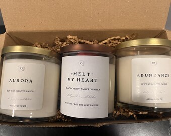 Provpaket med doftande sojaljus: Handhällt presentset