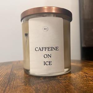 Candela al caffè freddo / Candela al latte freddo / Candela al caffè / Candela alla soia naturale per gli amanti del caffè / Regalo candela per caffetteria / Candela colata a mano