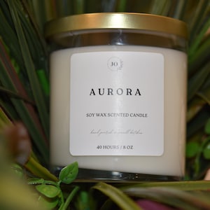 100% Soy Wax Candles | Hand-Poured 8 oz Soy Candles | Personalized Scented Candle Gifts | Clean-Burning Natural Soy Wax | Relaxing Scents