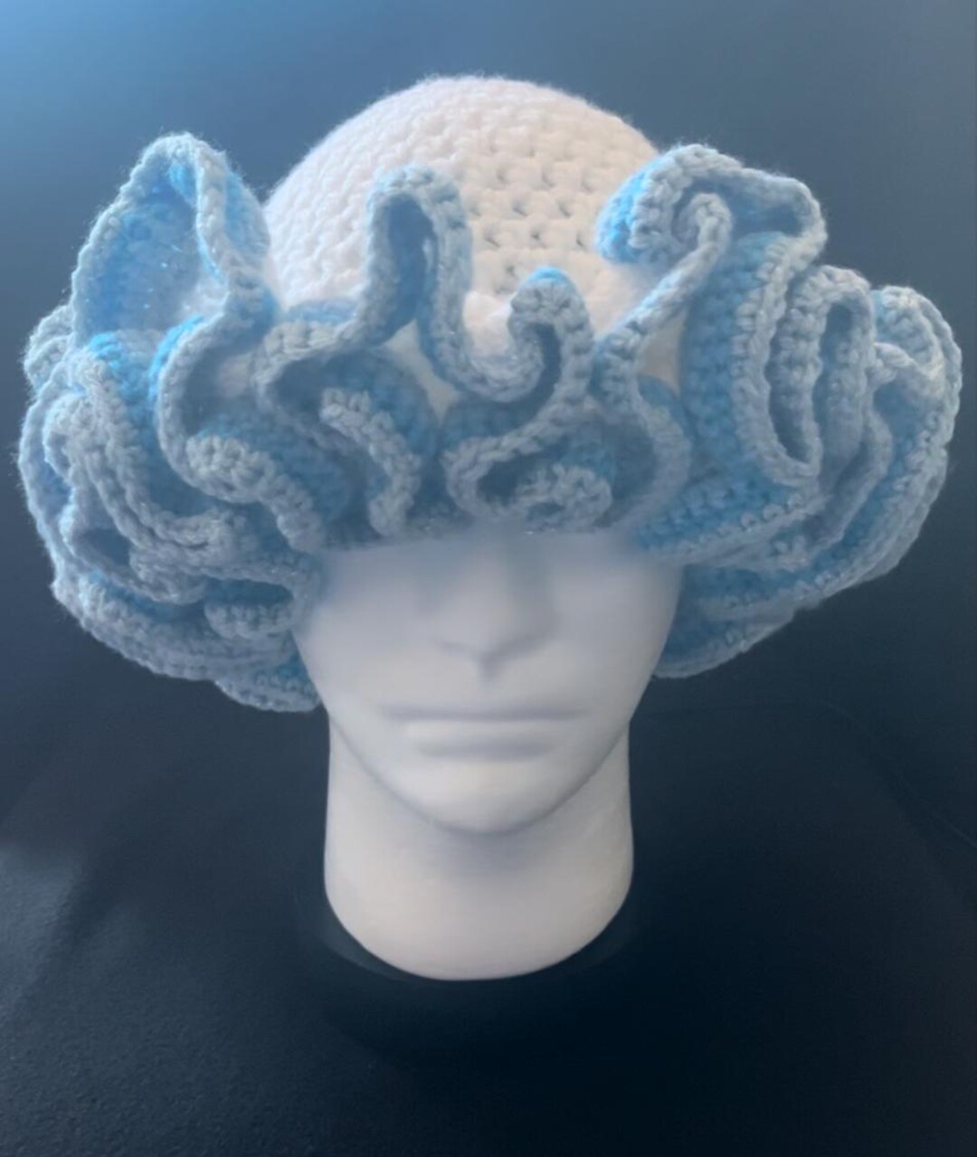 Handmade Ruffle Hat W/cap – Stylish Crochet Accessory for Any Season - Etsy