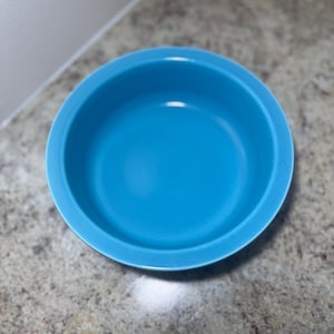 Vintage Fiesta Small Bowl – Turquoise Ceramic – Made in USA by Homer Laughlin