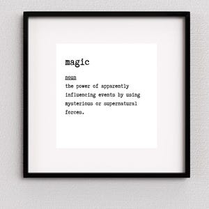 Joy Definition Wall Art - Printable Minimalist Quote - Black and White Dictionary Style Digital Download