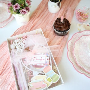Party Favors Butterfly princess Birthday Goodie Bags Childs High Tea Favor Idea Alice in Wonderland Partea Fillers Tea Pot Themed Gift Bag