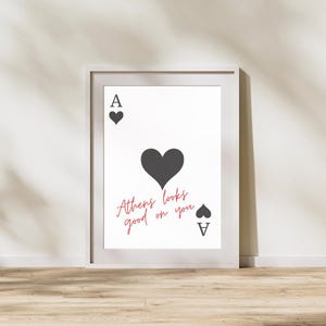 Athens Looks Good on You Playing Card Digital Print