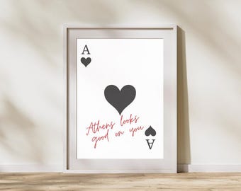 Athens Looks Good on You Playing Card Digital Print