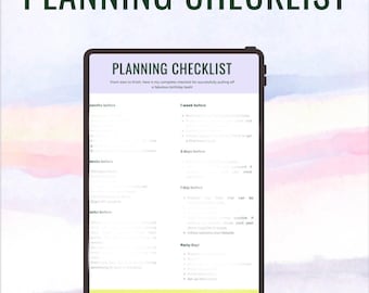 Party Planning Checklist