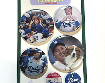 LA Dodgers Button Pack – Shohei Ohtani, Freddie Freeman Fan Gear