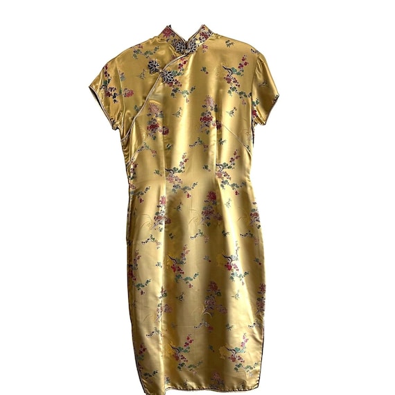 vintage chinese silk dress Amazon.com: Chinese Ethnic Spring Cheongsam Long Dress Floral Retro Silk  Dress (Color : Pink, Size : M) : Clothing, Shoes & Jewelry