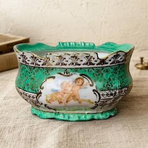 Ls & s Carlsbad Austria Clover Rim陶磁器 Carlsbad Austria Porcelain - Etsy