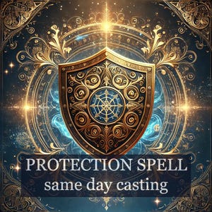 SAME DAY PROTECTION Spell, Divine & Extra Strong Energy Shielding, Hex and Curse Blockages Removal, Home Cleansing