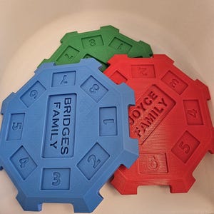 Customizable Mexican Train Hub - 3D Printed Game Accessory