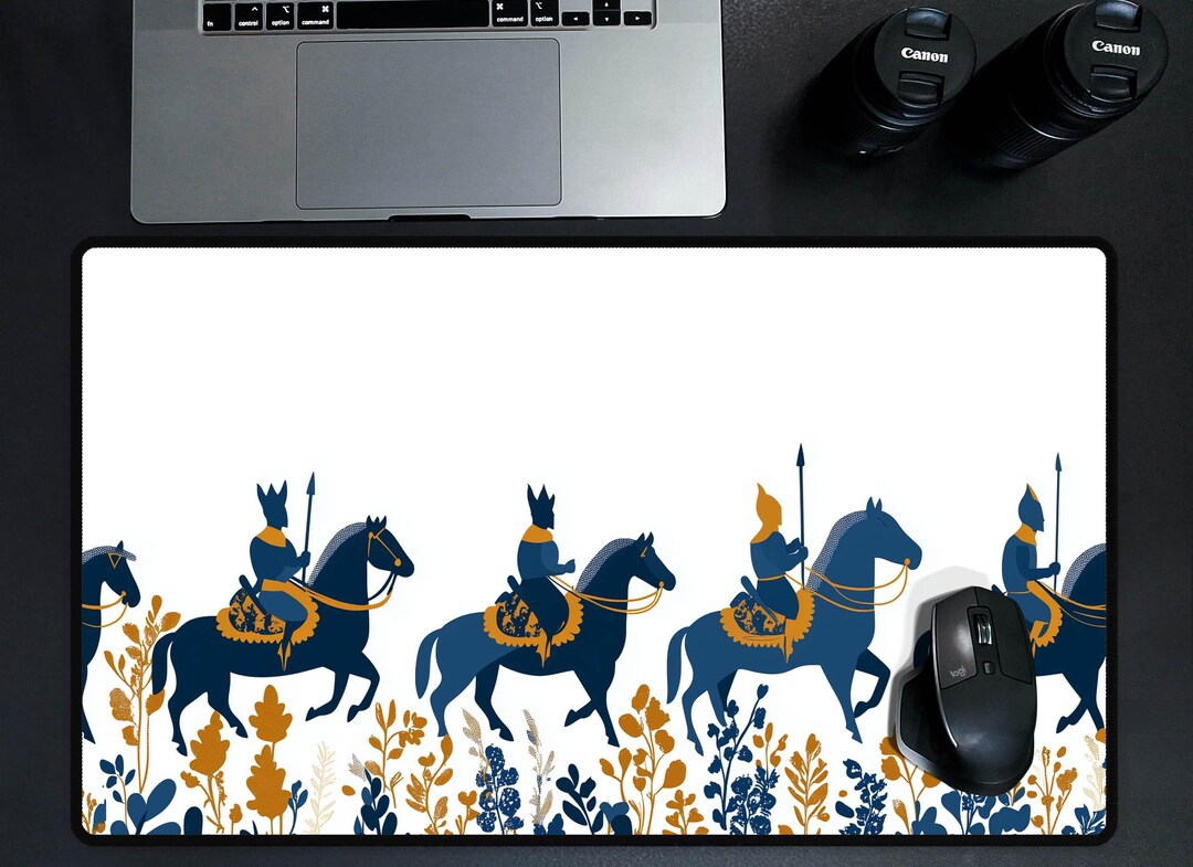 Knights on Horseback Desk Mat | Knight Armour XL Mouse Matt ...