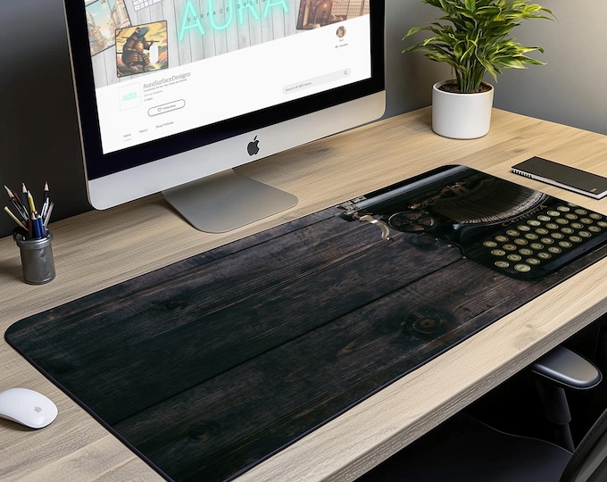 Typewriter Print Pattern Floor Mat