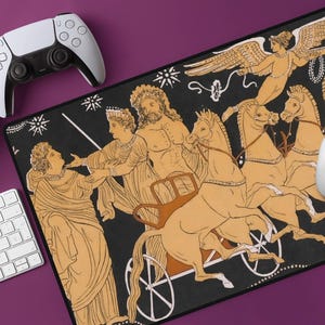 Ancient Greek Mythology Desk Mat: Antique History Mousepad, Multiple Sizes