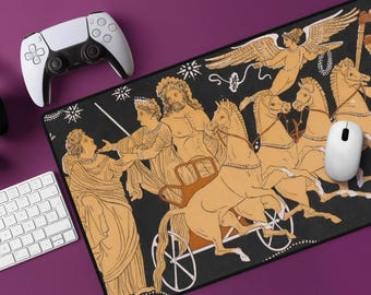 Ancient Greek Mythology Desk Mat: Antique History Mousepad, Multiple Sizes