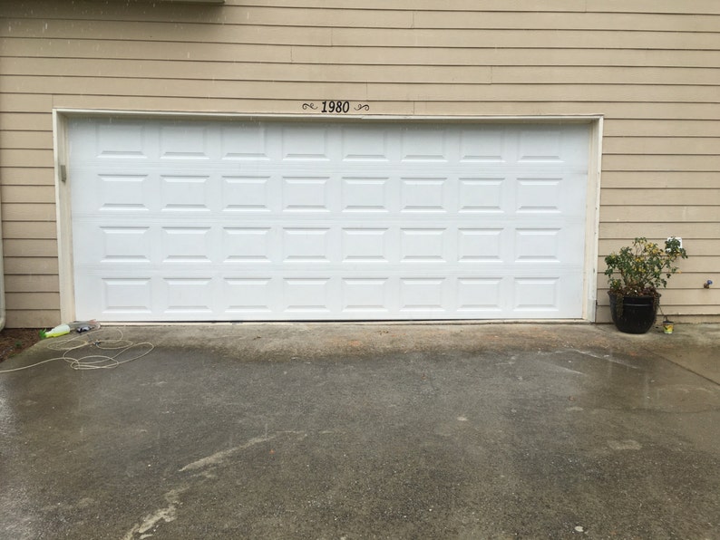 Creative Garage Door Hinge Decals with Modern Design