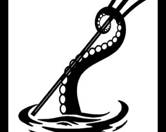 Calcomanía de Kraken para coche