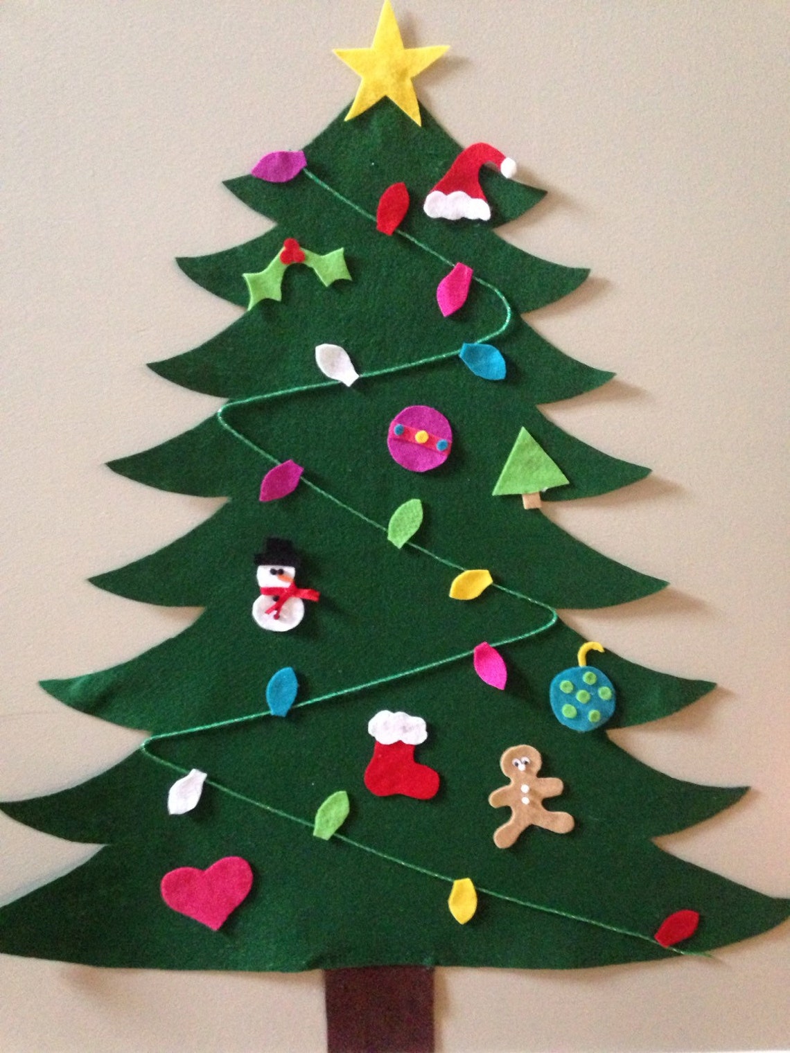 Felt Christmas tree Etsy