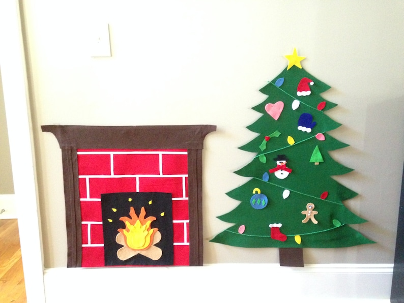 Felt fireplace interactive