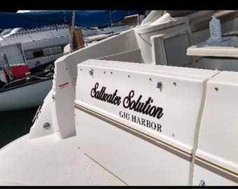 Barco personalizado etiqueta