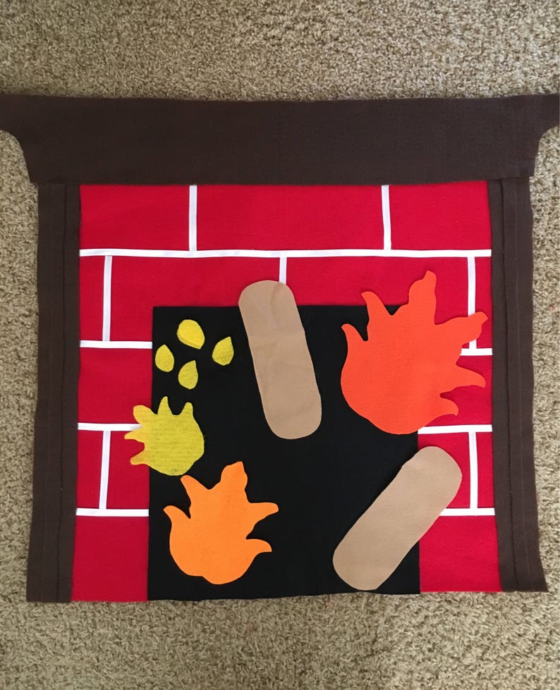 Felt fireplace interactive