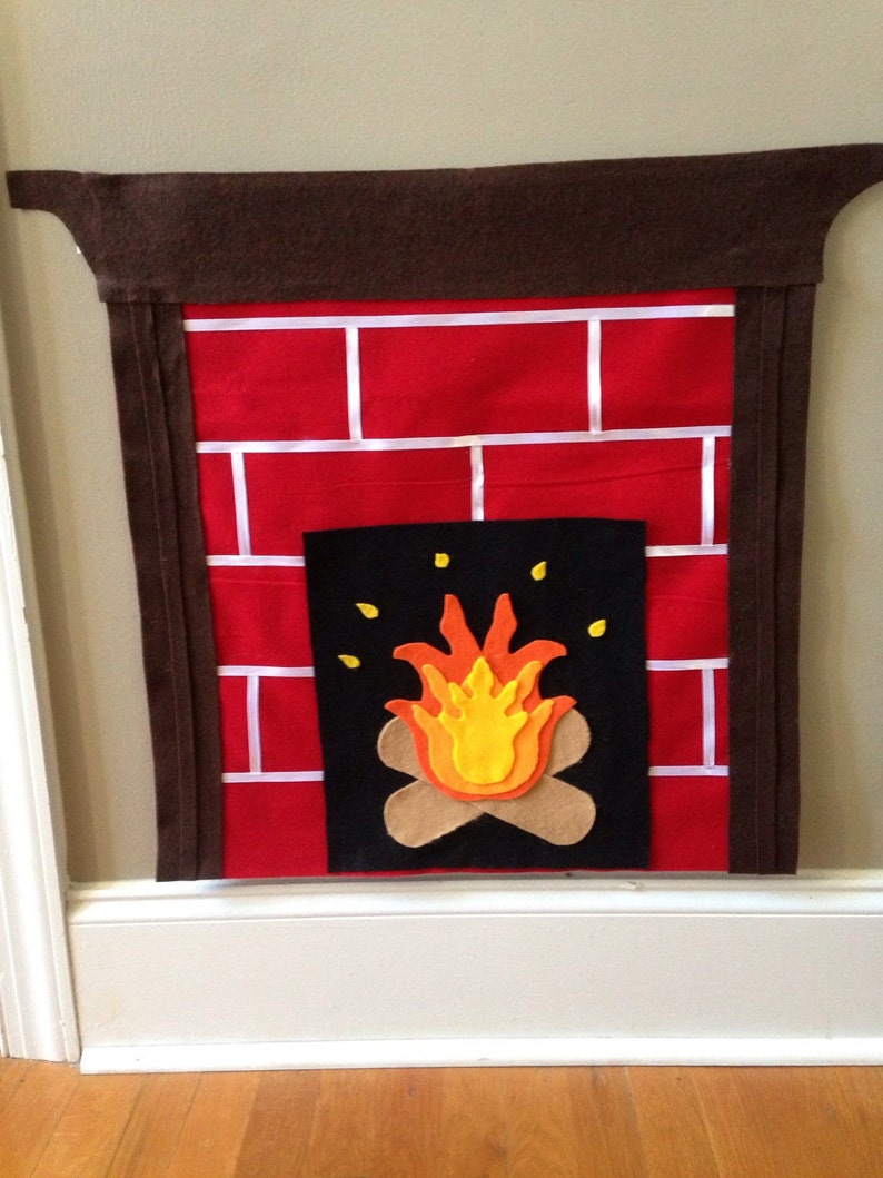 Felt fireplace interactive