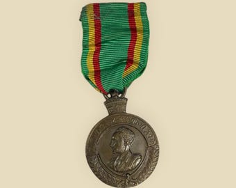 Ethiopian Medal of the Campaign 1936-1941 – Haile Selassie Patriot Medal, Rare Collectible, Military History Treasure