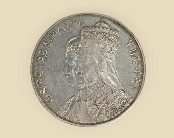 1948 Haile Selassie Lion of Judah Silver Coronation 23rd-Anniversary Coin – Original Rastafarian Reggae Medal