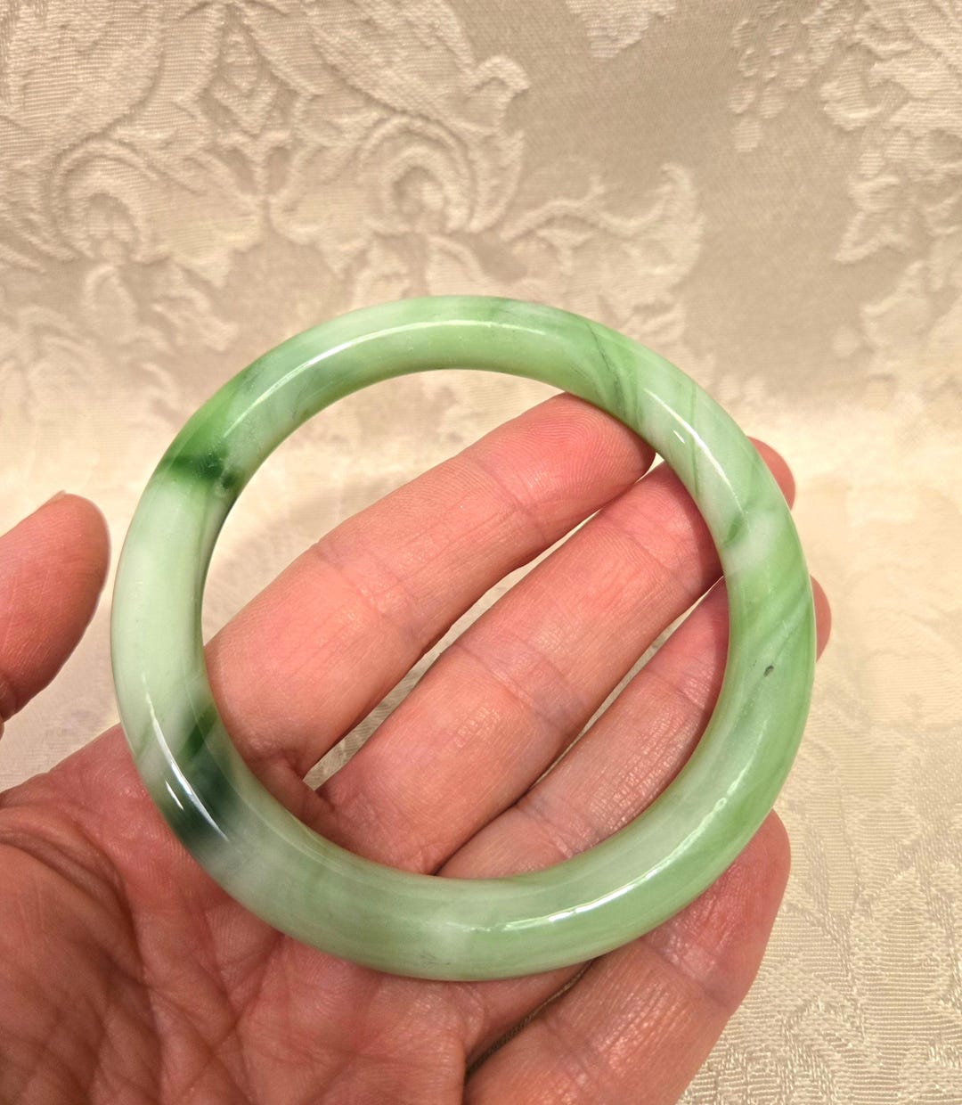 翡翠のバングルブレスレット - Etsy 日本