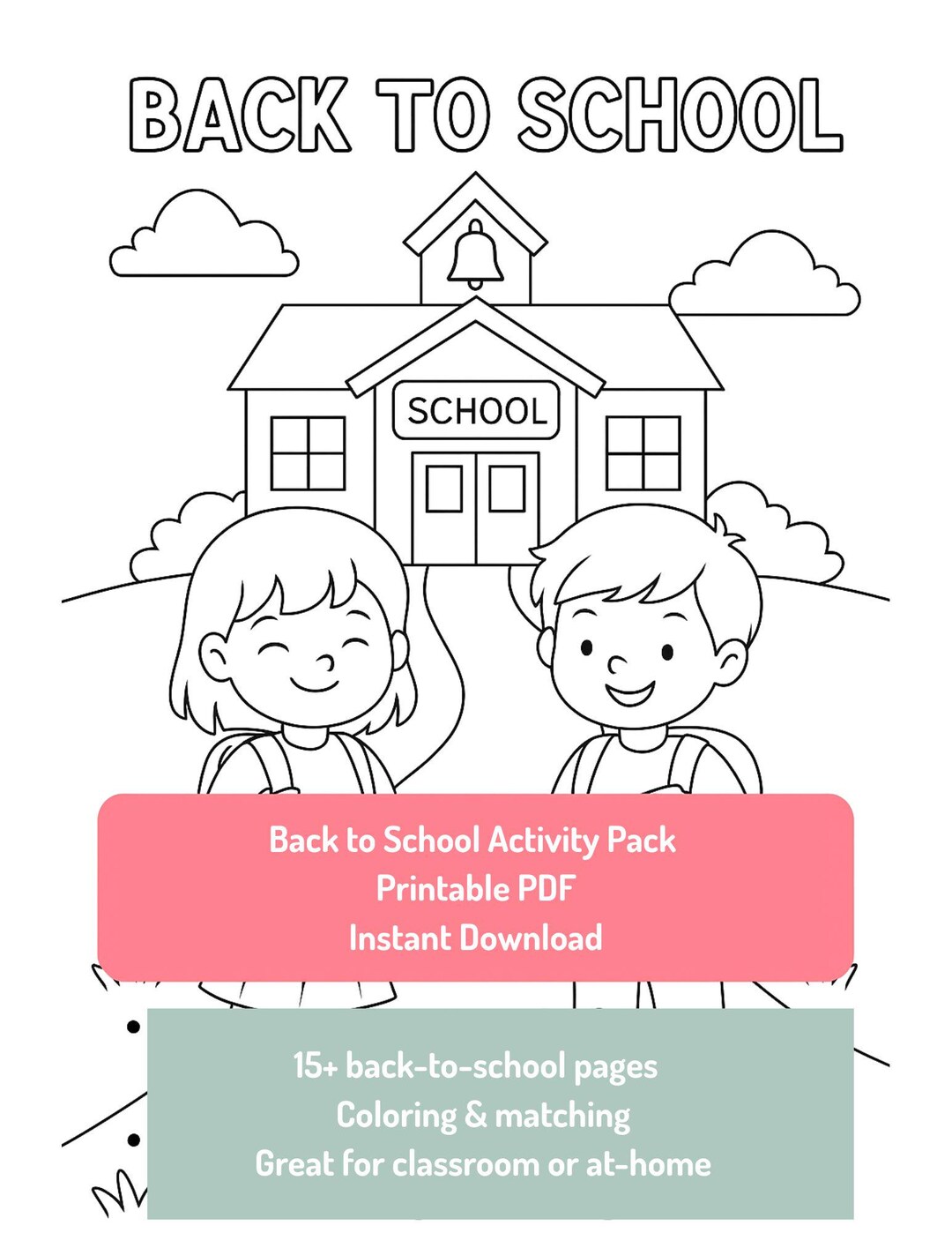 Back to School Printable Activity Pack - Etsy UK