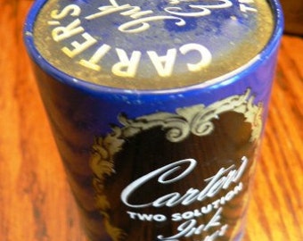 vintage office ... CARTERS INK ERASER tin and removers ...