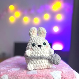 Crochet Bunny Amigurumi with Cute Butt | Handmade Plush Rabbit | Soft Bunny Gift Idea | Kawaii Bunny Plush | Funny Animal Plush