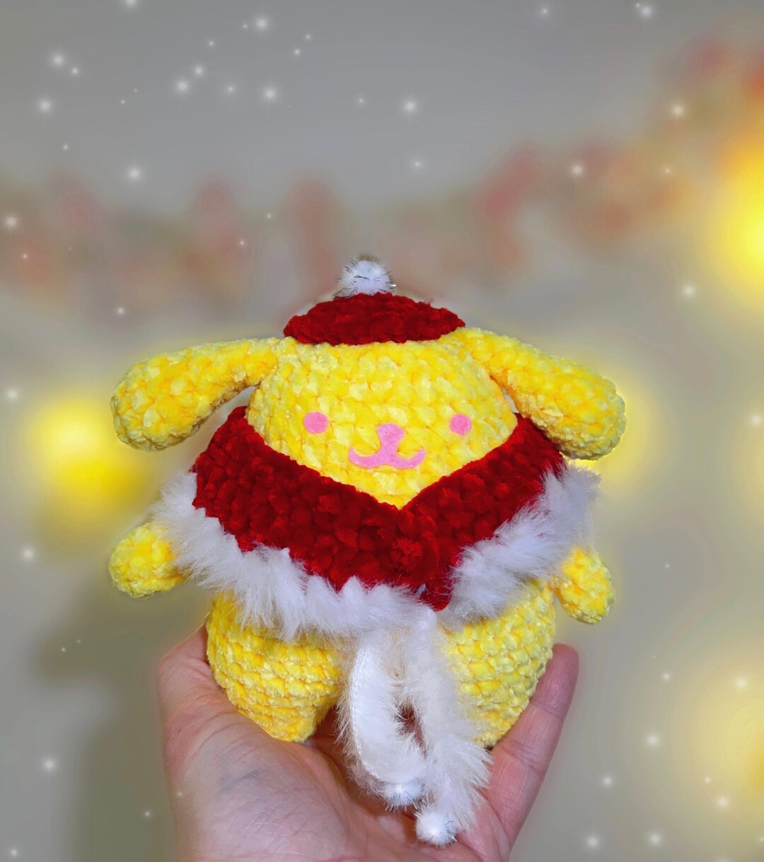 Santa Pompompurin Crochet Amigurumi Christmas Ornament Sanrio