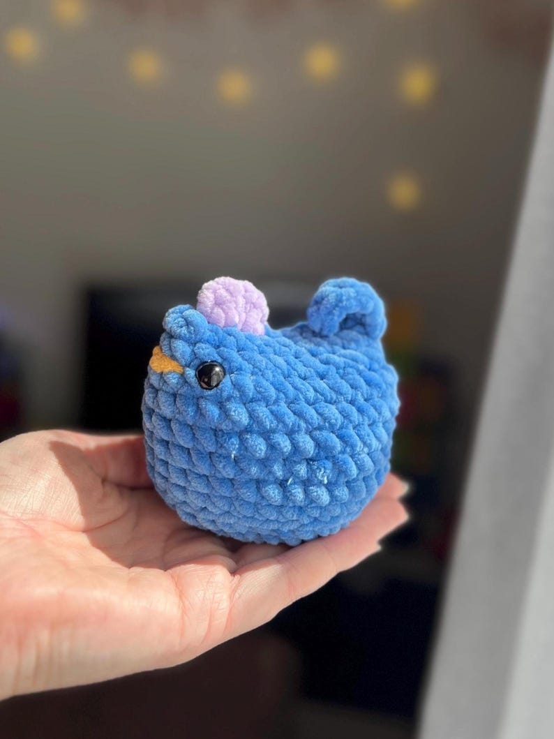 Virkade kycklingar inspirerade av Stardew Valley – Handgjorda spelplyschdjur | Present till videospelsfans | Amigurumi-kycklingplyschdjur bild 5