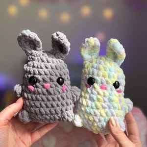Amigurumi Bunny Handmade Crochet Plush - Soft Stuffed Animal - Cute Bunny Gift Idea - Kawaii Rabbit Cozy Decor