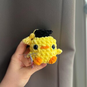 Crochet Duck Graduation Gift Amigurumi, With Graduation Cap, College Grad Small Gift, Class of 2026 Graduation Gift, Ducky Plush