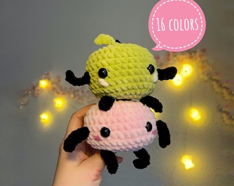 Junimo Virkad Plysch | Inspirerad av Stardew Valley Amigurumi-leksak | Handgjord Gamer-present | Söt Junimo Gosedjur | Samlarobjekt från Videospel
